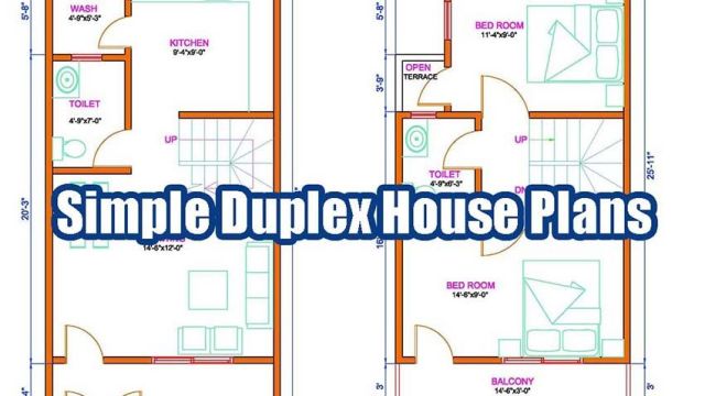 Simple Duplex House Plans Free Download